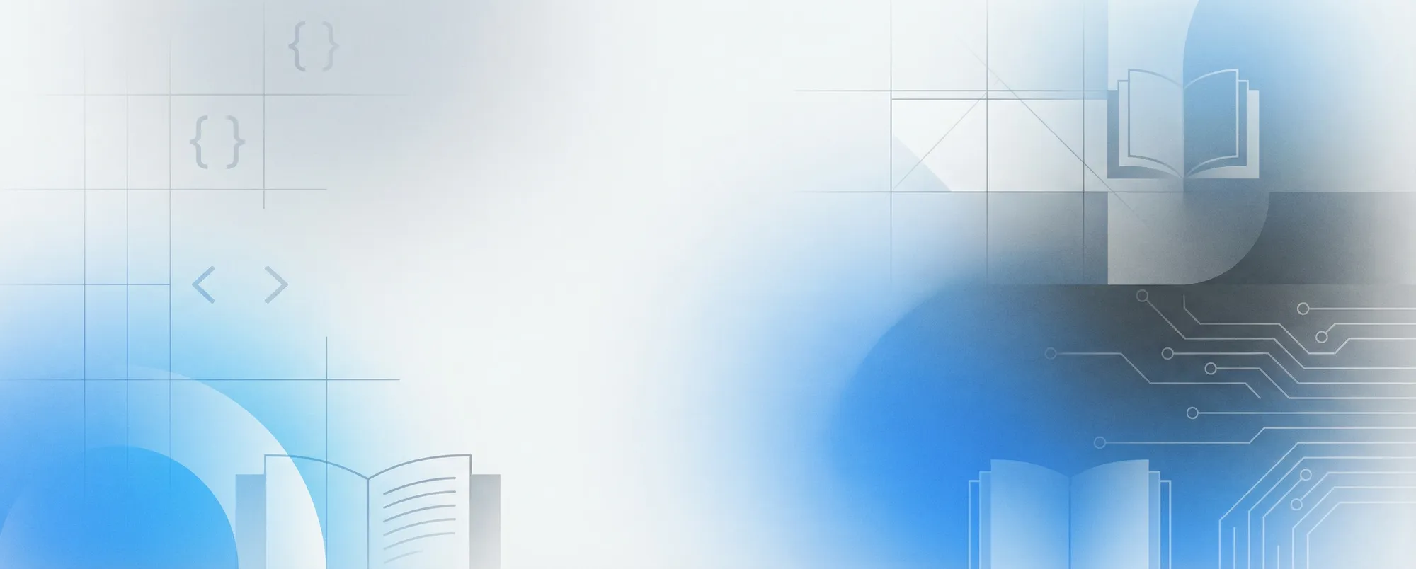 Фон главной секции — современное технологичное пространство для обучения